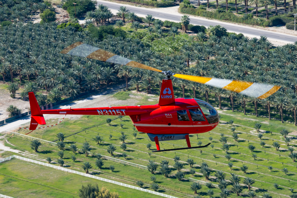 Tier 1 Robinson R44 helicopter