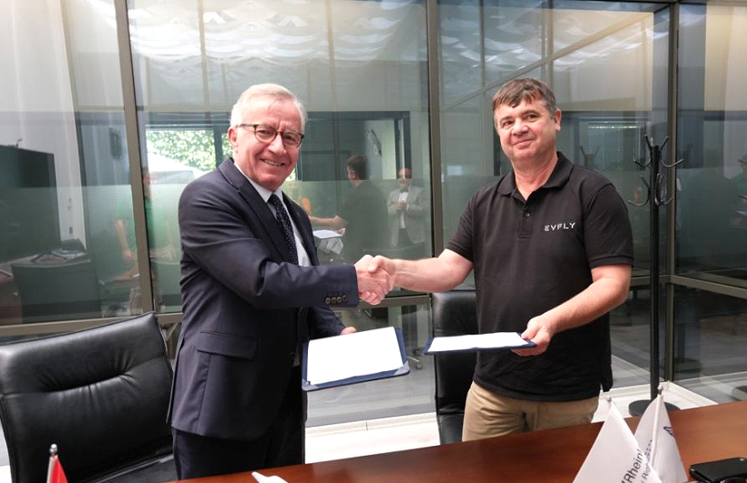Evfly Ayjet training partnership agreement