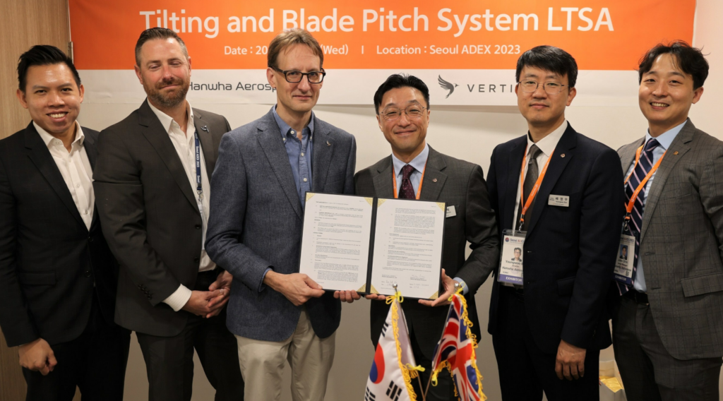 Hanwha Aerospace and Vertical expand partnership during ADEX 2023