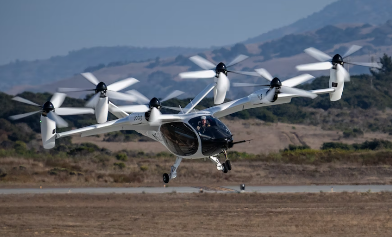 Joby Aviation flight testing with pilots on board