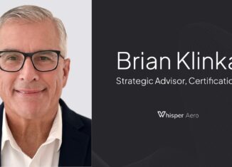 Whisper Aero Welcomes Brian Klinka to Strategic Advisory Board