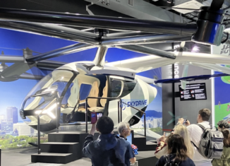 SkyDrive SD-05 Full Scale eVTOL Mockup Debuts at Expo 2025