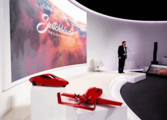 Samson Sky CEO Presents Switchblade Flying Sports Car at Dubai World Congress