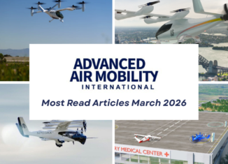 November 2025 saw significant progress in the Advanced Air Mobility (AAM) industry, with new propeller-blade production, major eVTOL orders, pilotless urban flight trials, modular vertipad prototypes, and a hybrid-electric VTOL investment partnership. aami most read march 2026