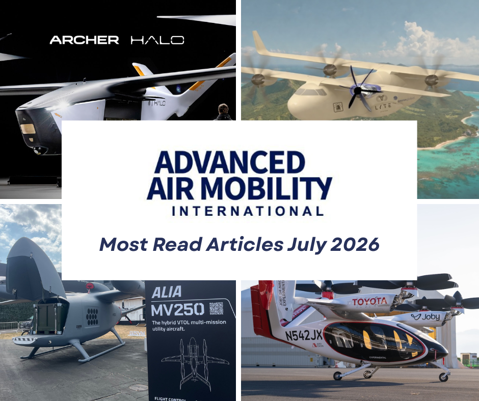 Most Read Articles on Advanced Air Mobility International in July 2026