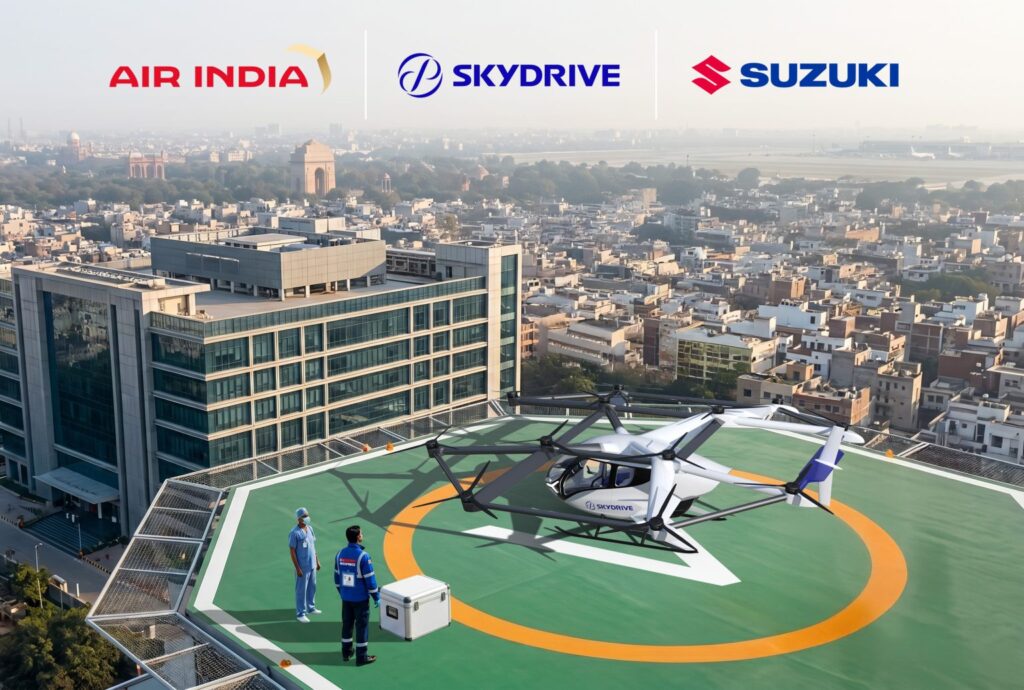 Tri-Party Feasibility Study for eVTOL Medical Air Logistics in India