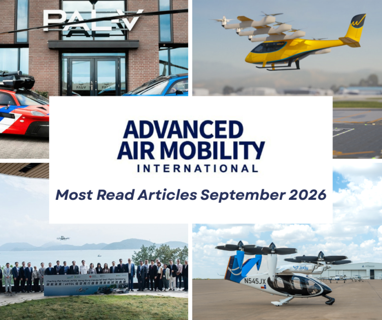 Most Read Articles on Advanced Air Mobility International in September 2026
